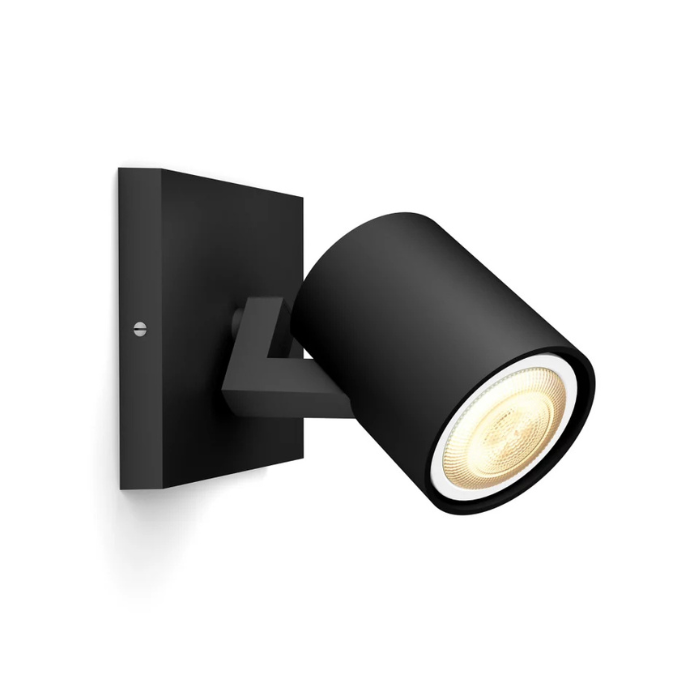 Philips Hue Runner Single Spotlight | Smart Tunable White | Black